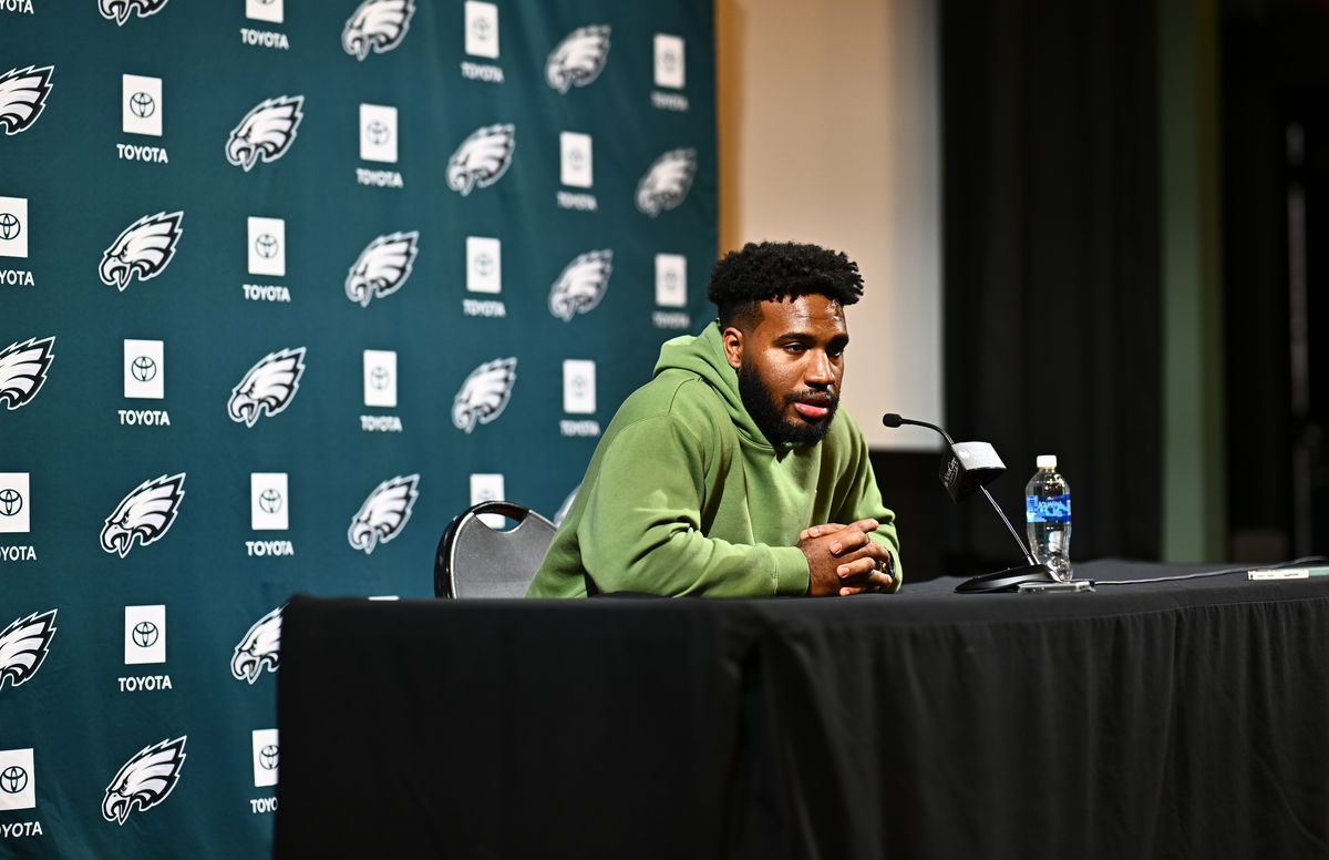 NFL: Philadelphia Eagles-Saquon Barkley Press Conference